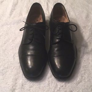Bally black leather Derby 10D